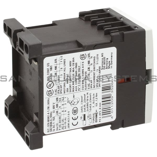 Siemens 3RT1316-1AK60 Contactor | Sirius | 3RT1316-1AK60 Product Image