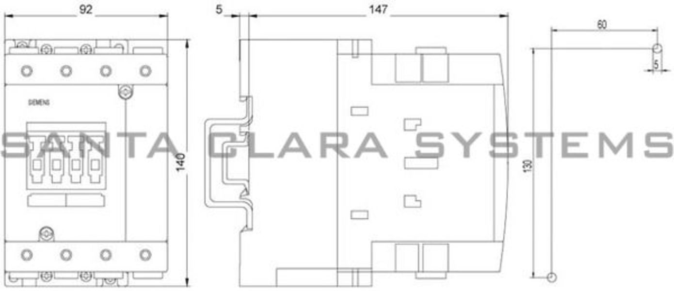Siemens 3RT1344-1BB40 Contactor Product Image