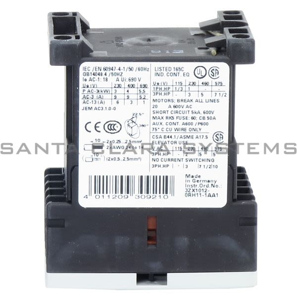 Siemens 3RT1516-2BB40 Contactor Product Image
