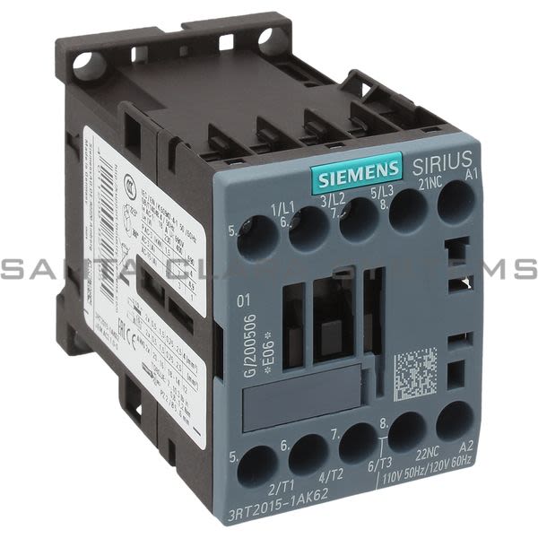 Siemens 3RT2015-1AK62 Contactor | Sirius | 3RT2015-1AK62 Product Image