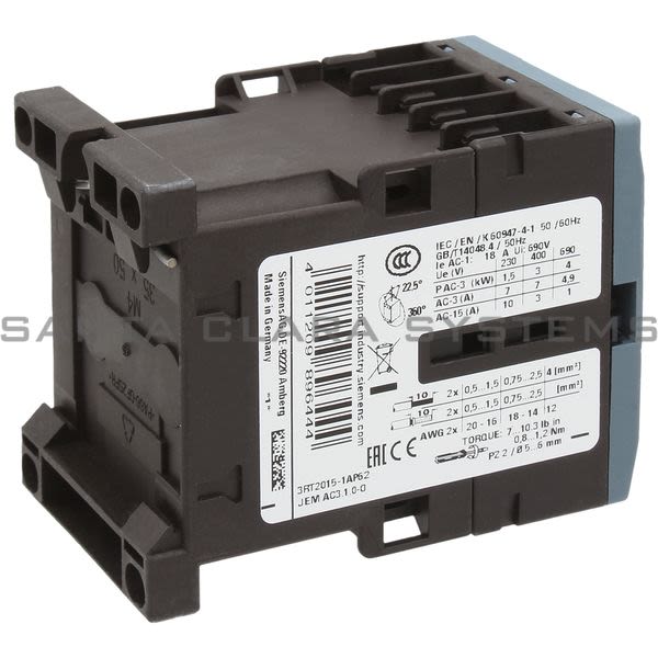 Siemens 3RT2015-1AP62 Contactor | 3RT2015-1AP62 Product Image