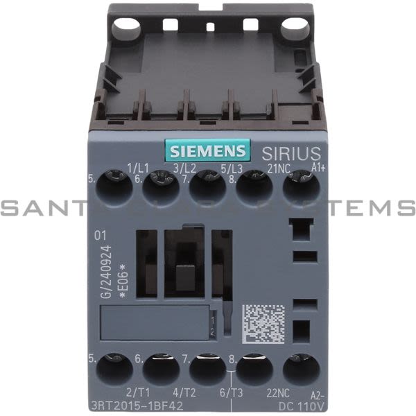 Siemens 3RT2015-1BF42 Contactor Product Image