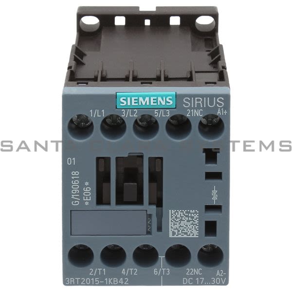 Siemens 3RT2015-1KB42 Contactor | Sirius | 3RT2015-1KB42 Product Image