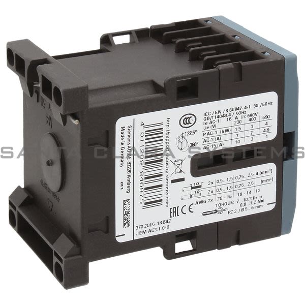 Siemens 3RT2015-1KB42 Contactor | Sirius | 3RT2015-1KB42 Product Image