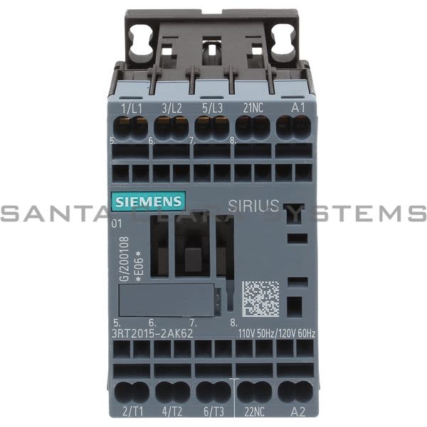 Siemens 3RT2015-2AK62 Contactor | 3RT2015-2AK62 Product Image