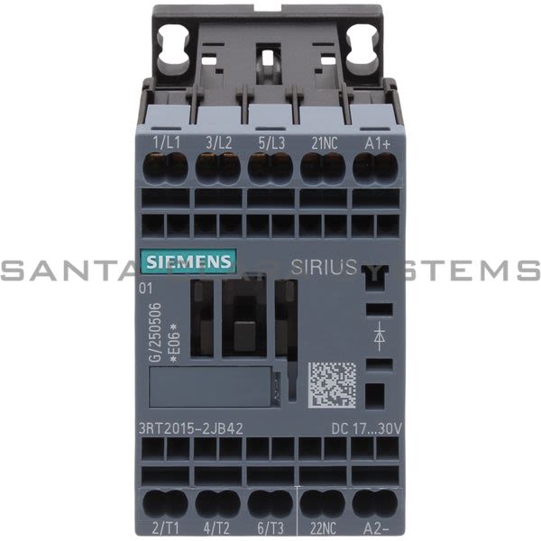 Siemens 3RT2015-2JB42 Contactor Product Image