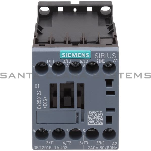 Siemens 3RT2016-1AU02 Contactor Product Image