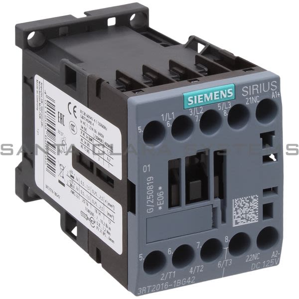 Siemens 3RT2016-1BG42 Contactor Product Image