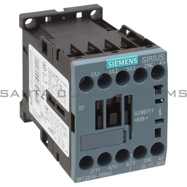 Siemens 3RT2016-1KB42 Contactor | Sirius | 3RT2016-1KB42 Product Image