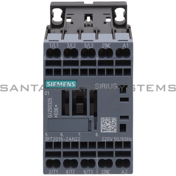 Siemens 3RT2016-2AN22 Contactor Product Image