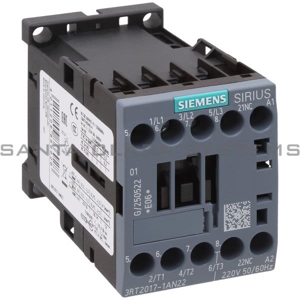 Siemens 3RT2017-1AN22 Contactor Product Image