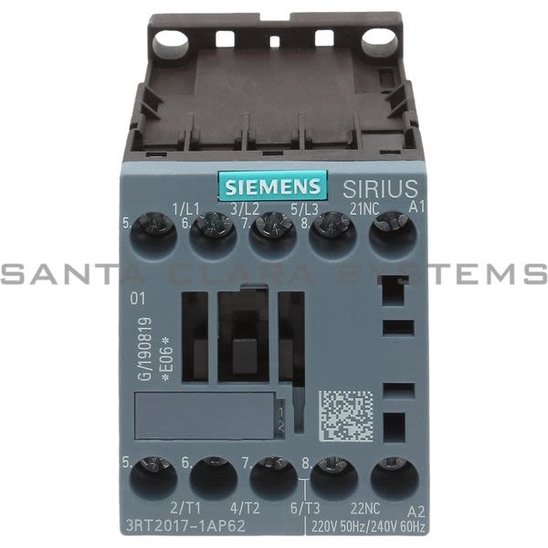Siemens 3RT2017-1AP62 Contactor | 3RT2017-1AP62 Product Image