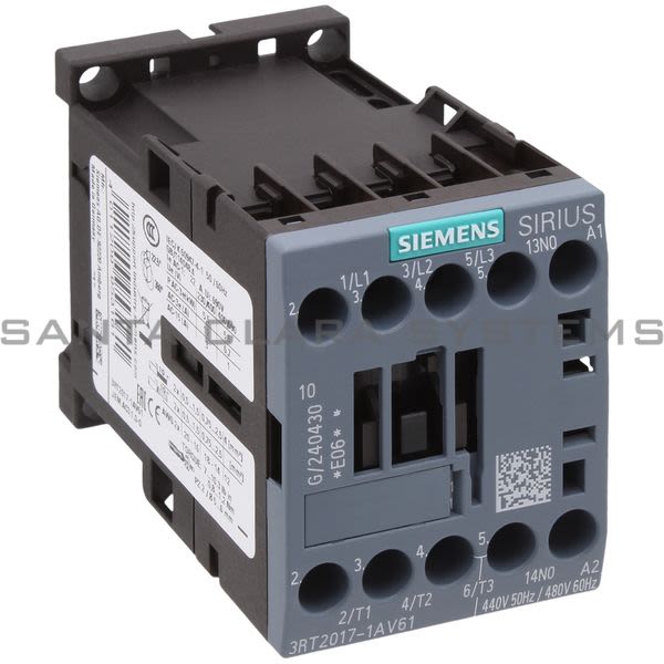 Siemens 3RT2017-1AV61 Contactor Product Image