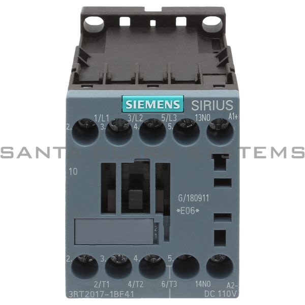 Siemens 3RT2017-1BF41 Contactor | Sirius | 3RT2017-1BF41 Product Image