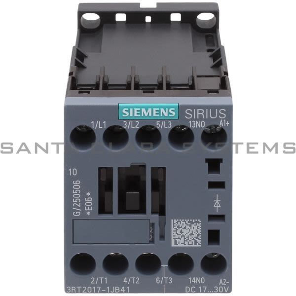 Siemens 3RT2017-1JB41 Contactor Product Image