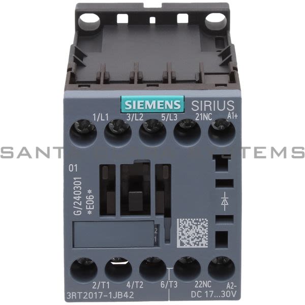 Siemens 3RT2017-1JB42 Contactor Product Image