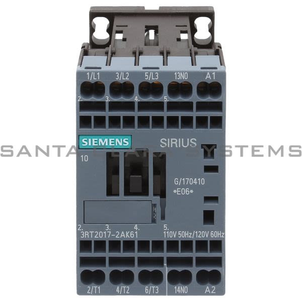 Siemens 3RT2017-2AK61 Contactor | Sirius | 3RT2017-2AK61 Product Image