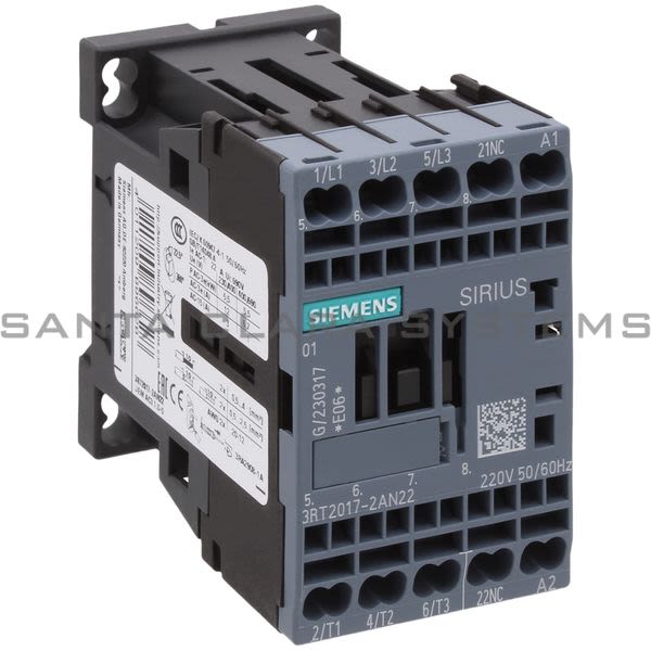 Siemens 3RT2017-2AN22 Contactor Product Image
