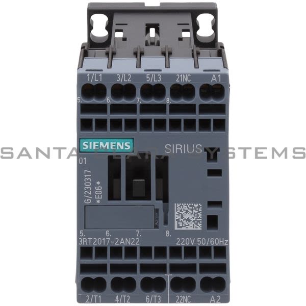 Siemens 3RT2017-2AN22 Contactor Product Image