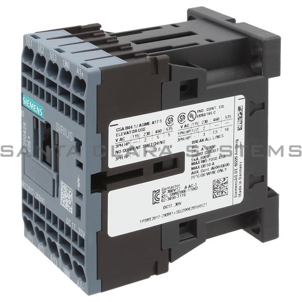 Siemens 3RT2017-2KB41 Contactor | 3RT2017-2KB41 Product Image