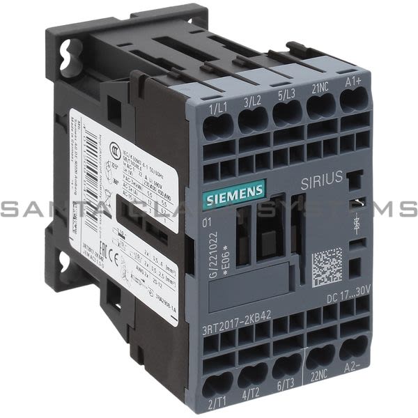 Siemens 3RT2017-2KB42 Contactor | 3RT2017-2KB42 Product Image