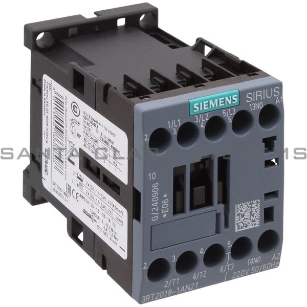 Siemens 3RT2018-1AN21 Contactor Product Image