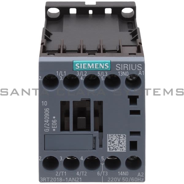 Siemens 3RT2018-1AN21 Contactor Product Image
