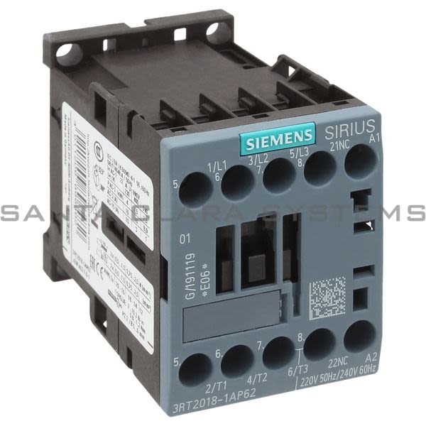 Siemens 3RT2018-1AP62 Contactor | 3RT2018-1AP62 Product Image