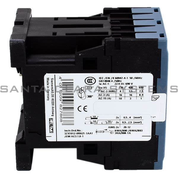 Siemens 3RT2018-2AF01 Contactor | Sirius | 3RT2018-2AF01 Product Image