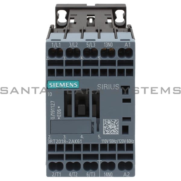 Siemens 3RT2018-2AK61 Contactor | 3RT2018-2AK61 Product Image