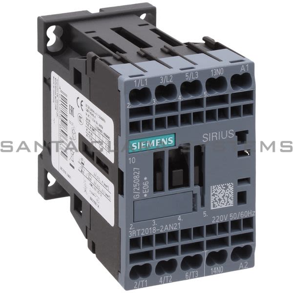 Siemens 3RT2018-2AN21 Contactor Product Image