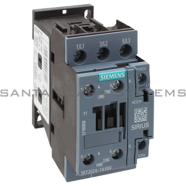 Siemens 3RT2024-1AV60 Contactor | Sirius | 3RT2024-1AV60 Product Image