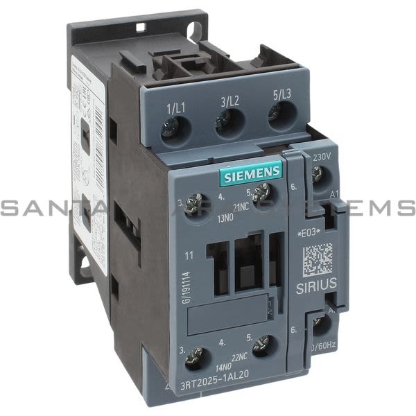 Siemens 3RT2025-1AL20 Contactor | Sirius | 3RT2025-1AL20 Product Image