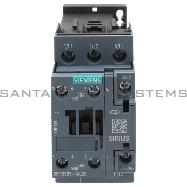 Siemens 3RT2025-1AL20 Contactor | Sirius | 3RT2025-1AL20 Product Image