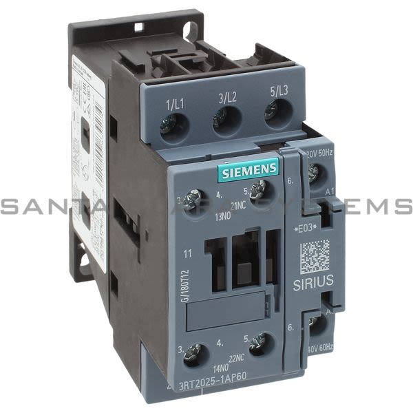 Siemens 3RT2025-1AP60 Contactor | Sirius | 3RT2025-1AP60 Product Image