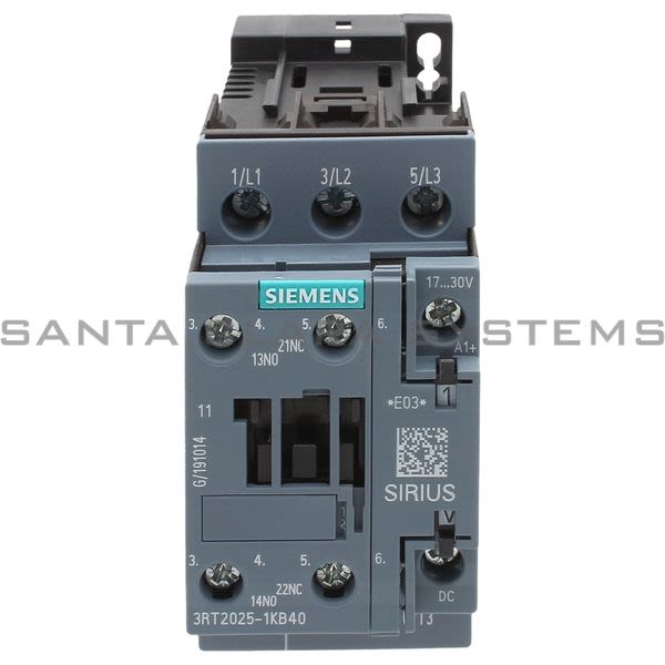 Siemens 3RT2025-1KB40 Contactor | 3RT2025-1KB40 Product Image
