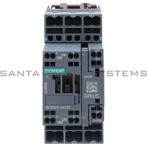 Siemens 3RT2025-2AC20 Contactor | SIRIUS | 3RT2025-2AC20 Product Image