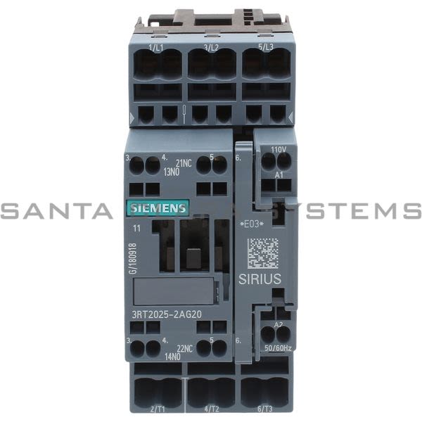Siemens 3RT2025-2AG20 Contactor | Sirius | 3RT2025-2AG20 Product Image