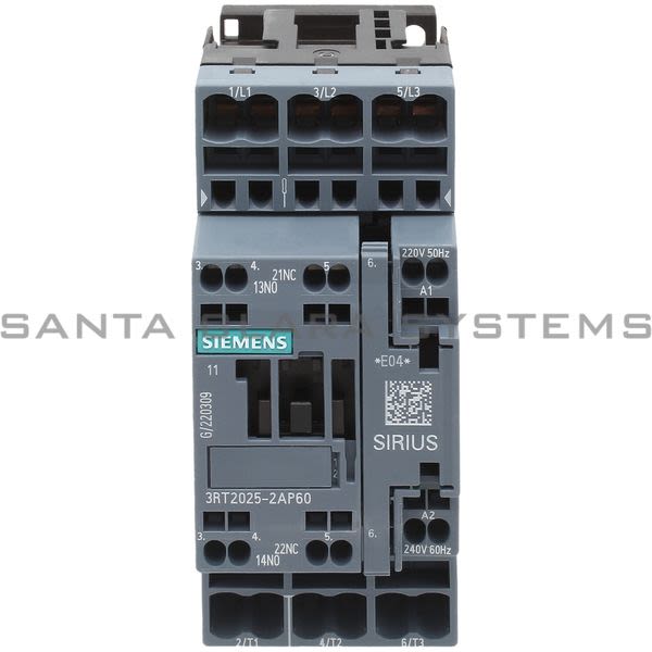 Siemens 3RT2025-2AP60 Contactor Product Image