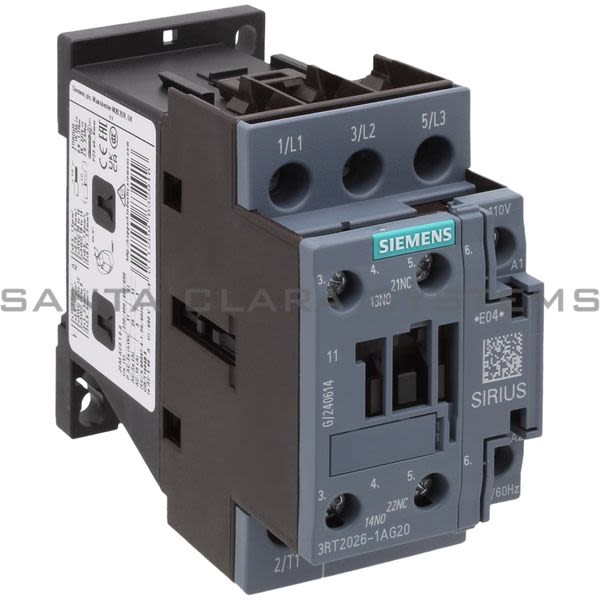 Siemens 3RT2026-1AG20 Contactor | Sirius | 3RT2026-1AG20 Product Image