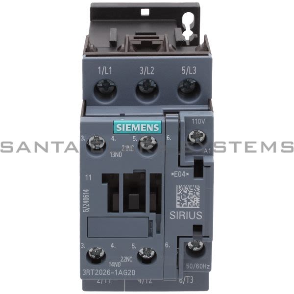 Siemens 3RT2026-1AG20 Contactor | Sirius | 3RT2026-1AG20 Product Image
