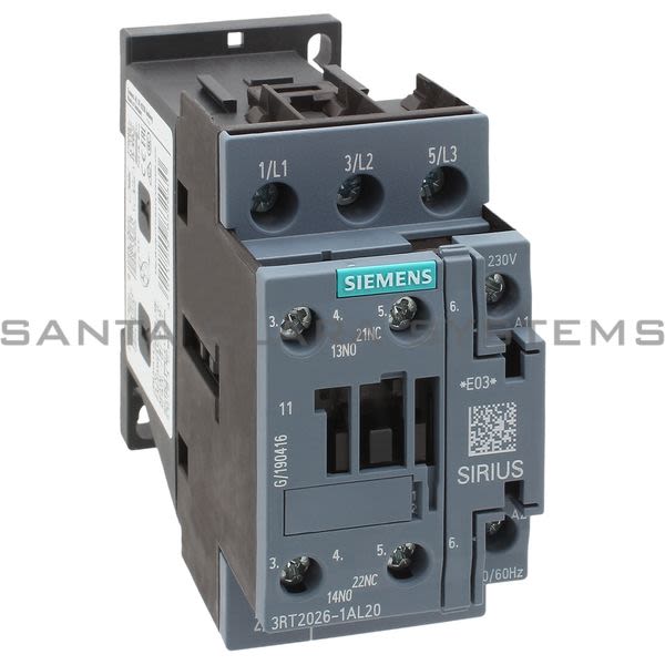 Siemens 3RT2026-1AL20 Contactor | 3RT2026-1AL20 Product Image
