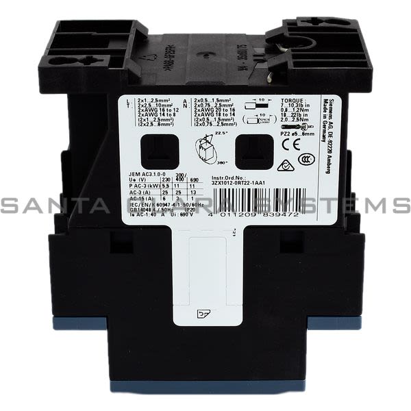 Siemens 3RT2026-1AN20 Contactor | 3RT2026-1AN20 Product Image