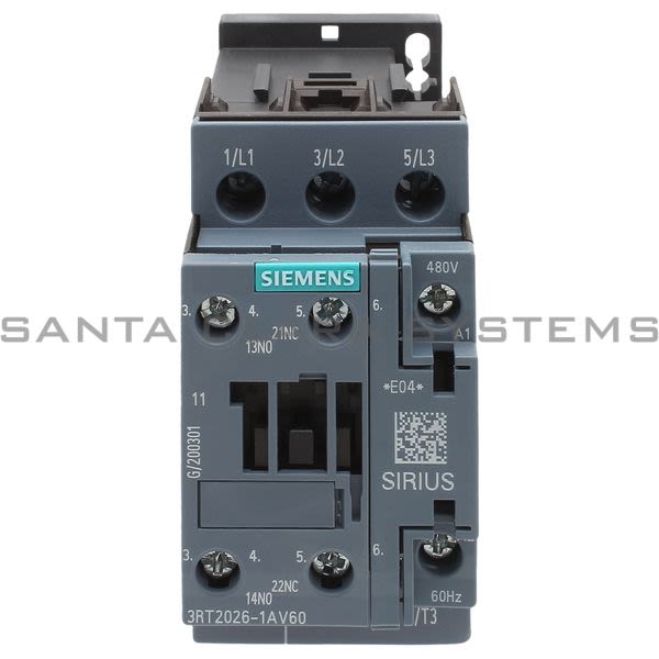 Siemens 3RT2026-1AV60 Contactor | 3RT2026-1AV60 Product Image