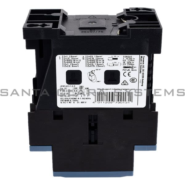 Siemens 3RT2026-1BB40 Contactor | Sirius | 3RT2026-1BB40 Product Image