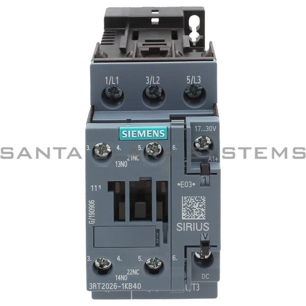Siemens 3RT2026-1KB40 Contactor | 3RT2026-1KB40 Product Image