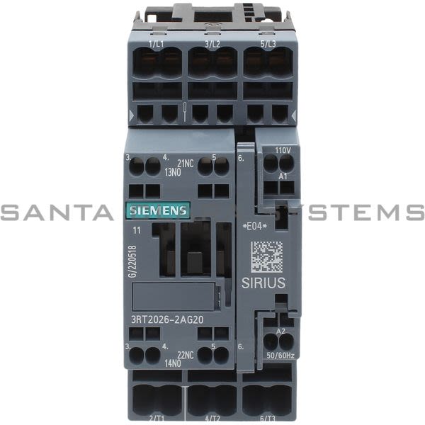 Siemens 3RT2026-2AG20 Contactor | Sirius | 3RT2026-2AG20 Product Image