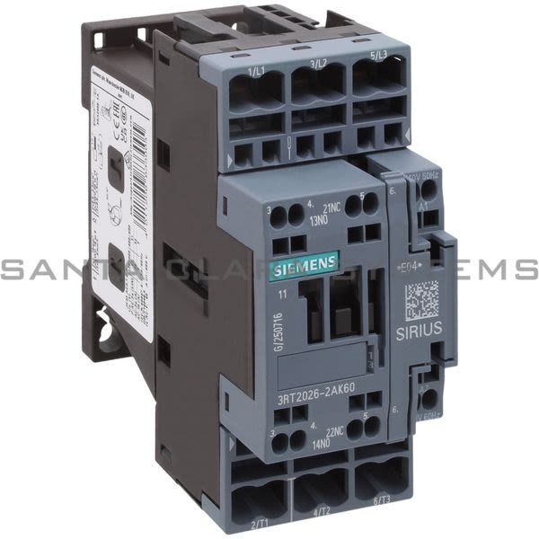 Siemens 3RT2026-2AK60 Contactor | 3RT2026-2AK60 Product Image