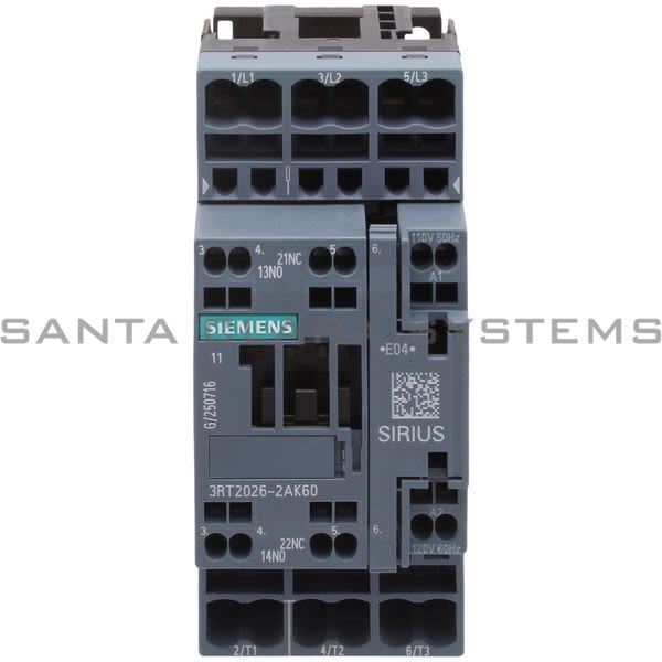 Siemens 3RT2026-2AK60 Contactor | 3RT2026-2AK60 Product Image