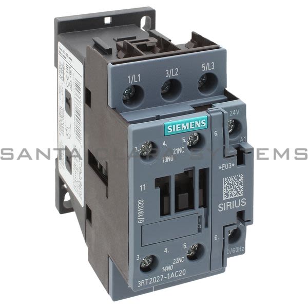 Siemens 3RT2027-1AC20 Contactor | Sirius | 3RT2027-1AC20 Product Image